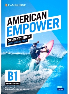 预订 American Empower Pre-Intermediate/B1 Student’s Book with Digital Pack: 9781108849692