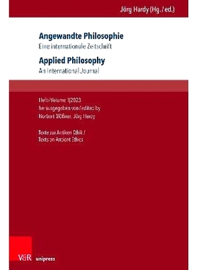 预订 Angewandte Philosophie. Eine internationale Zeitschrift / Applied Philosophy. An International Journal: Texte zur A