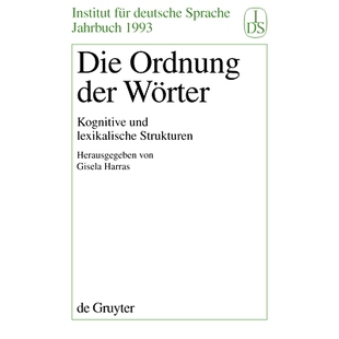 der Wörter Strukturen Die 9783110144383 lexikalische Ordnung und 预订 Kognitive