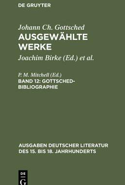 【预订】Gottsched-Bibliographie 9783110112214