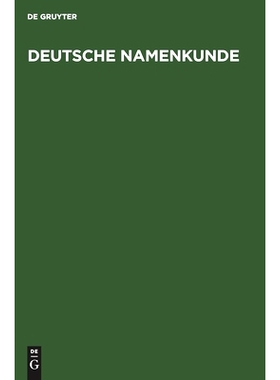 预订 Deutsche Namenkunde: Unsere Familiennamen: 9783110086188