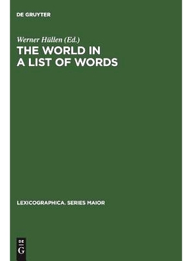 预订 The world in a list of words: [19.–21. November 1992, Universität Gesamthochschule Essen, Kolloquium zum Thema  D