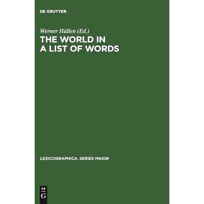 预订 The world in a list of words: [19.–21. November 1992, Universität Gesamthochschule Essen, Kolloquium zum Thema  D