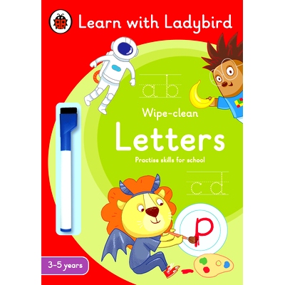 预订 Letters: A Learn with Ladybird Wipe-Clean Activity Book 3-5 years: Ideal for home learning (EYFS): 9780241515600