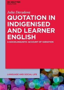 [预订]Quotation in Indigenised and Learner English 9781501515651
