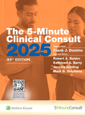 预订 The 5-Minute Clinical Consult 2025 (The 5-Minute Consult Series) 2025五分钟临床诊疗: 9781975234720