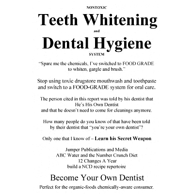 预订 Nontoxic Teeth Whitening and Dental Hygiene System: 