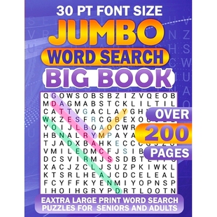 预订 Word Jumbo Book Search Big Font 9781998058556 Size
