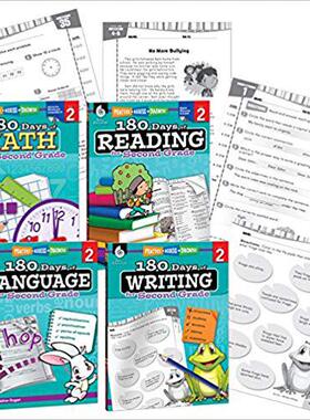 【预售】180 Days of Practice Grade 2 Bundle ...