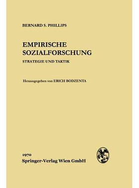 预订 Empirische Sozialforschung: Strategie und Taktik: 9783662237595