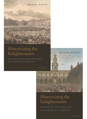 预订 Historicizing the Enlightenment (2 Vol Set) 启蒙运动的历史解释（全2卷）: 9781684484850
