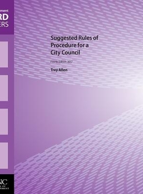 预订 Suggested Rules of Procedure for a City Council 建议的市议会议事规则: 9781560118947