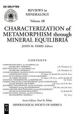 [预订]Characterization of Metamorphism through Mineral Equilibria 9780939950126