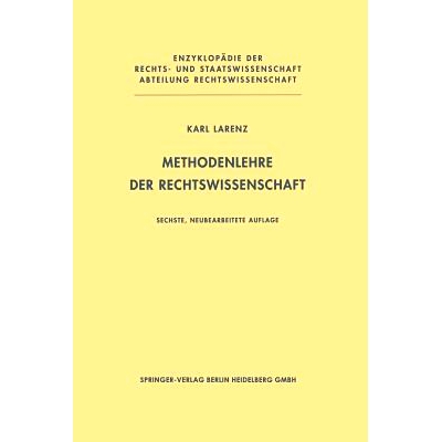 预订 Methodenlehre der Rechtswissenschaft: 9783662087121