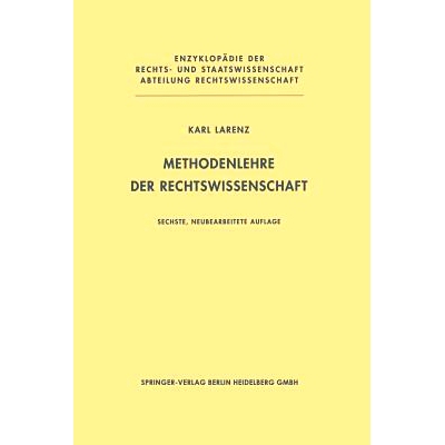 预订 Methodenlehre der Rechtswissenschaft: 9783662087121
