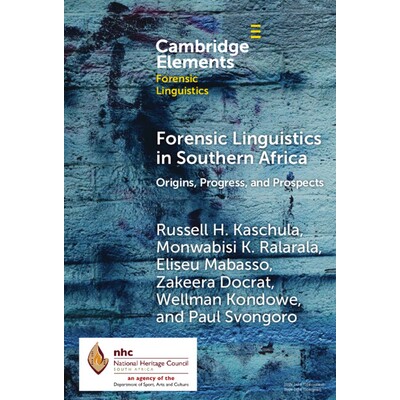 预订 Forensic Linguistics in Southern Africa: Origins, Progress, and Prospects 南部非洲的法医语言学：起源、进展与展望: 9