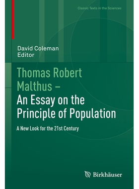 预订 Thomas Robert Malthus – An Essay on the Principle of Population: A New Look for the 21st Century 托马斯·罗伯特·