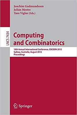 【预订】Computing and Combinatorics 9783642322402