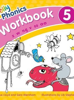 预订 Jolly Phonics Workbook 5 : in Precursive Letters 快乐拼音读本，成套第5级:序言字母: 9781844146550