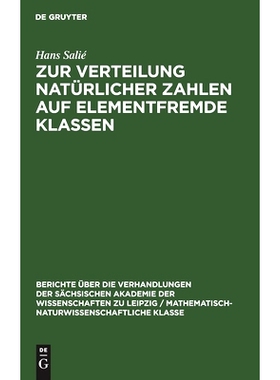 预订 Zur Verteilung natürlicher Zahlen auf elementfremde Klassen: 9783112498651