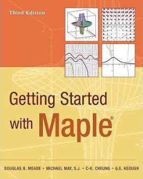 【预订】Getting Started With Maple Third Edition