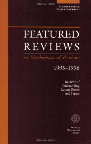 [预订]Featured Reviews in Mathematical Reviews 1995-1996 9780821807712