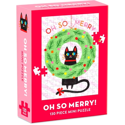 现货 Oh So Merry Mini Puzzle 圣诞猫咪迷你拼图 英文原版进口
