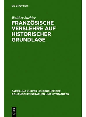 预订 Französische Verslehre auf historischer Grundlage: 9783484500266