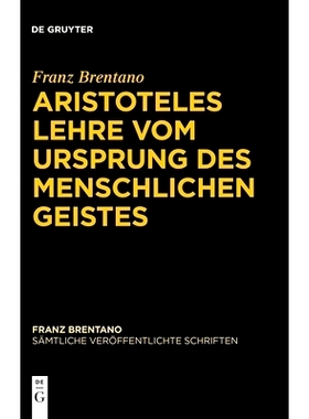 预订 Aristoteles Lehre vom Ursprung des menschlichen Geistes 亚里士多德关于人类心灵起源的学说: 9783110760880