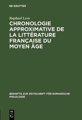 【预订】Chronologie approximative de la littérature française du moyen âg 9783110984828