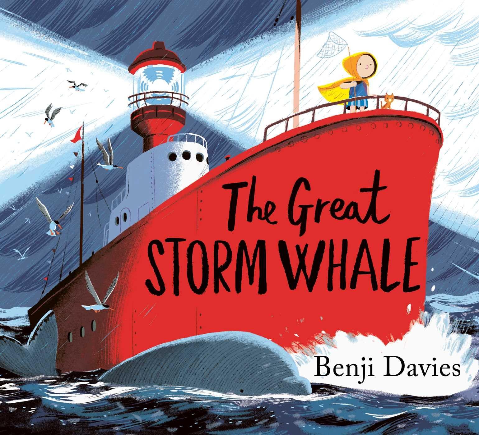 现货了不起的鲸鱼 浴缸里的鲸鱼系列新作 Benji Davies 绘本 英文原版 The Great Storm Whale 书籍/杂志/报纸 儿童读物原版书 原图主图