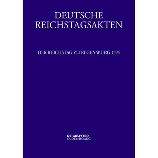 Regensburg 1594 预订 年 Reichstag 雷根斯堡德国国会大厦 9783110782813 Der