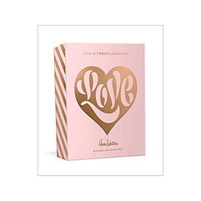 [预订]Love in Twelve Languages: 12 Foil-Stamped Note Cards with Envelopes 9780451499677