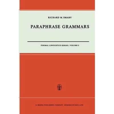 预订 Paraphrase Grammars: 9789401033404