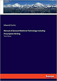 【预售】Manual of General Medicinal Technology Including Prescription-Writing