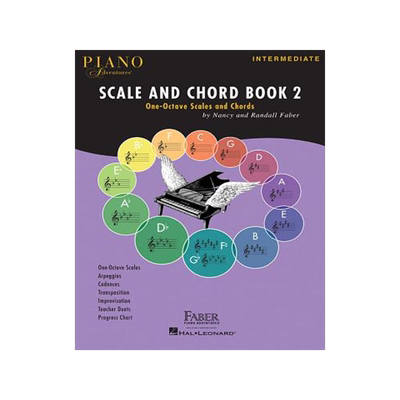 菲伯尔钢琴音阶和弦教程2 英文原版 Piano Adventures Scale And Chord Book 2