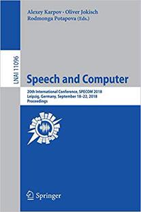 Speech and Computer 预售