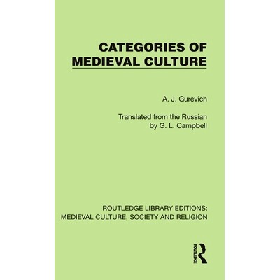 预订 Categories of Medieval Culture 中世纪文化的类别: 9781041001355