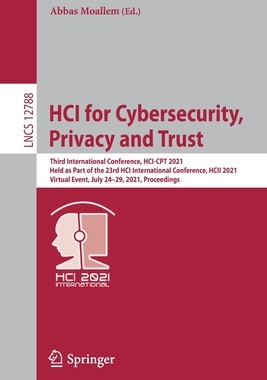 【预订】HCI for Cybersecurity, Privacy and Trust