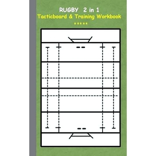 预订 Workbook trainer Tactics strategies and notebook training Tacticboard Training for drills coaches Rugby
