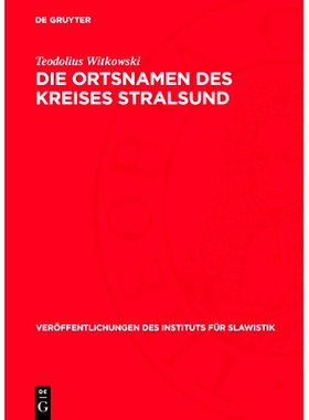 预订 Die Ortsnamen des Kreises Stralsund: 9783112758564