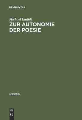 【预订】Zur Autonomie der Poesie 9783484550124
