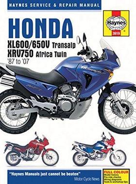 [预订]Honda XL600/650V Transalp & XRV750 Africa Twin (87 - 07) Haynes Repair Manual 9781785213113