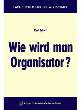 预订 Wie wird man Organisator?: 9783663125037