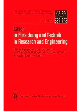 预订 Laser in Forschung Und Technik / Laser in Research and Engineering: Vorträge Des 12. Internationalen Kongresses. P