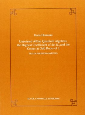 预订 Untwisted affine quantum algebras: the highest coefficient  of det H_\eta and the center at odd roots of 1