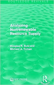 【预售】Analyzing Nonrenewable Resource Supply