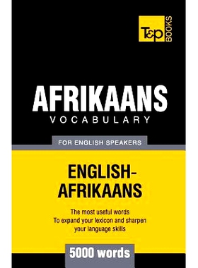 预订 Afrikaans vocabulary for English speakers - 5000 words: 9781787164857