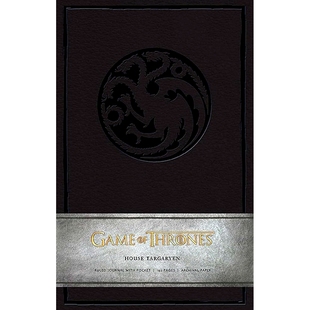龙之家族 Journal Ruled Thrones 权力 游戏 House 英文原版 塔格利安笔记本 Hardcover 现货 Game Targaryen