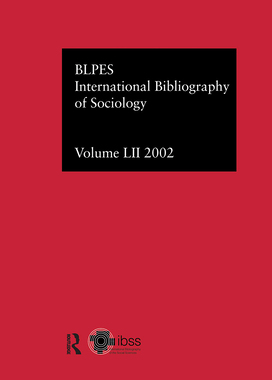 预订 IBSS: Sociology: 2002 Vol.52